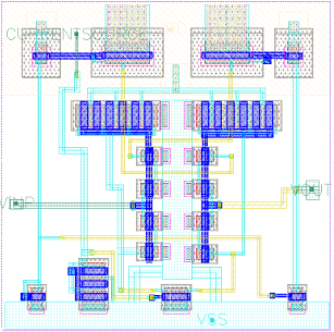 Transcondutance filter layout